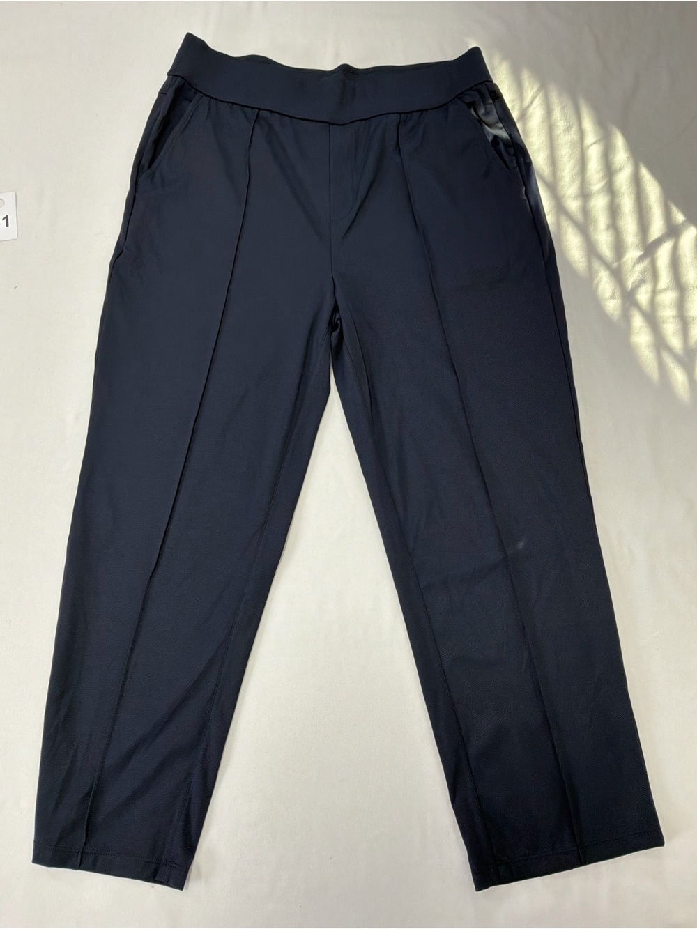 HALARA Women’s Navy Dress Pants with Elastic Waist